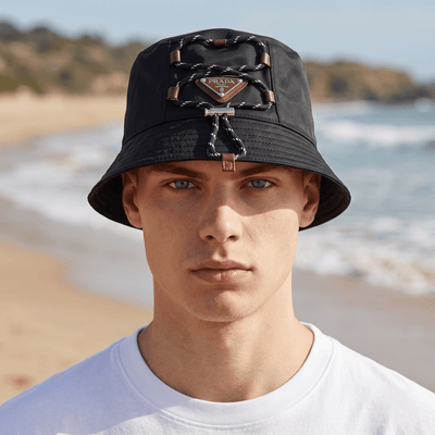 Prada Rope Detail Bucket Hat – Black - MASTERPIECE