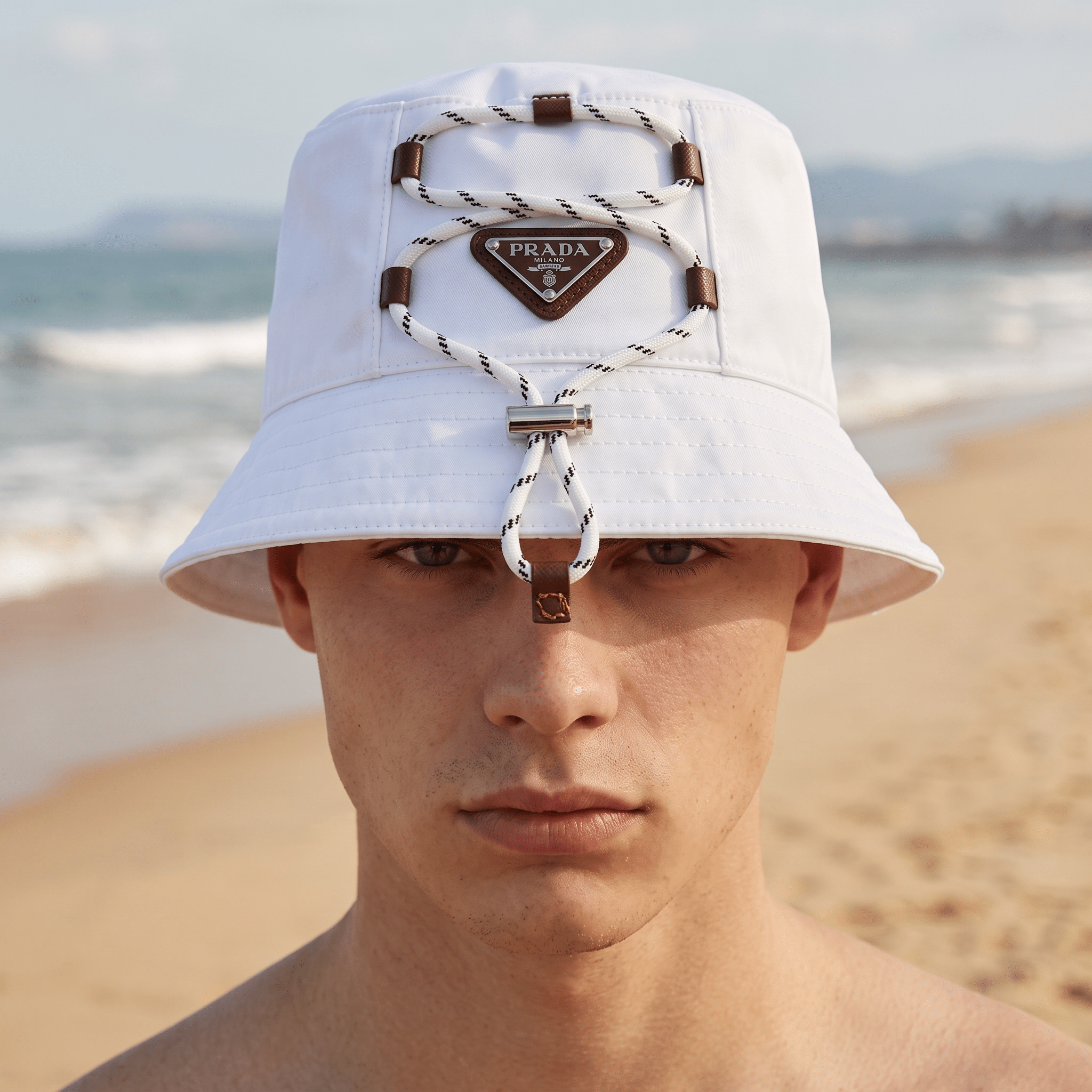 Prada Rope Detail Bucket Hat 🤍 - MASTERPIECE
