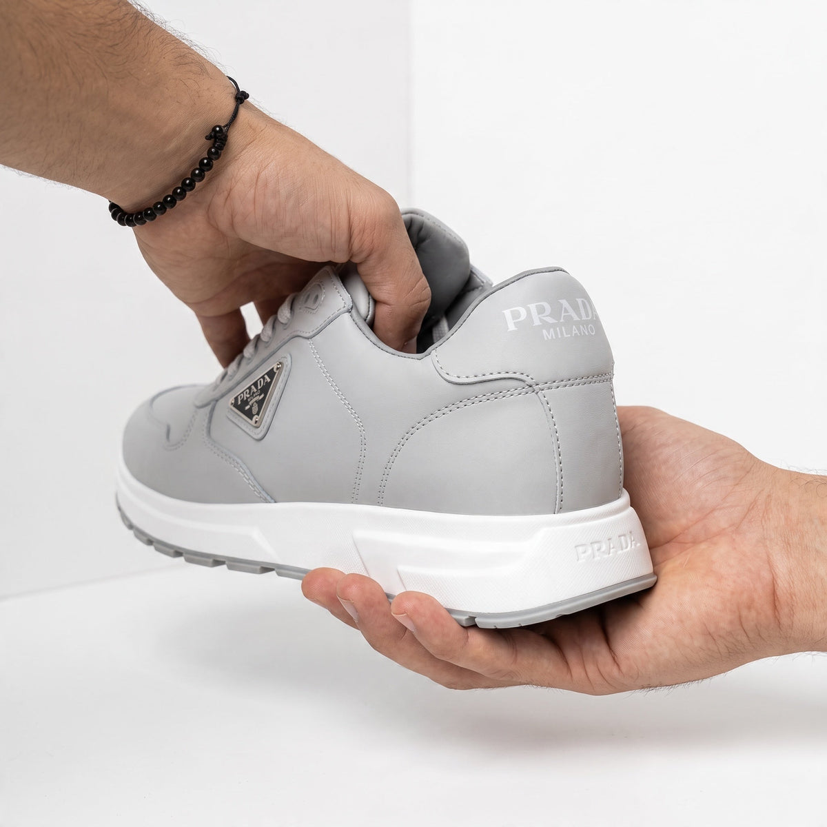 Prada Runner – Light Grey Low-Top Sneaker 👟 - MASTERPIECE