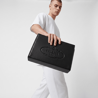 Prada Saffiano Leather Clutch — Black - MASTERPIECE