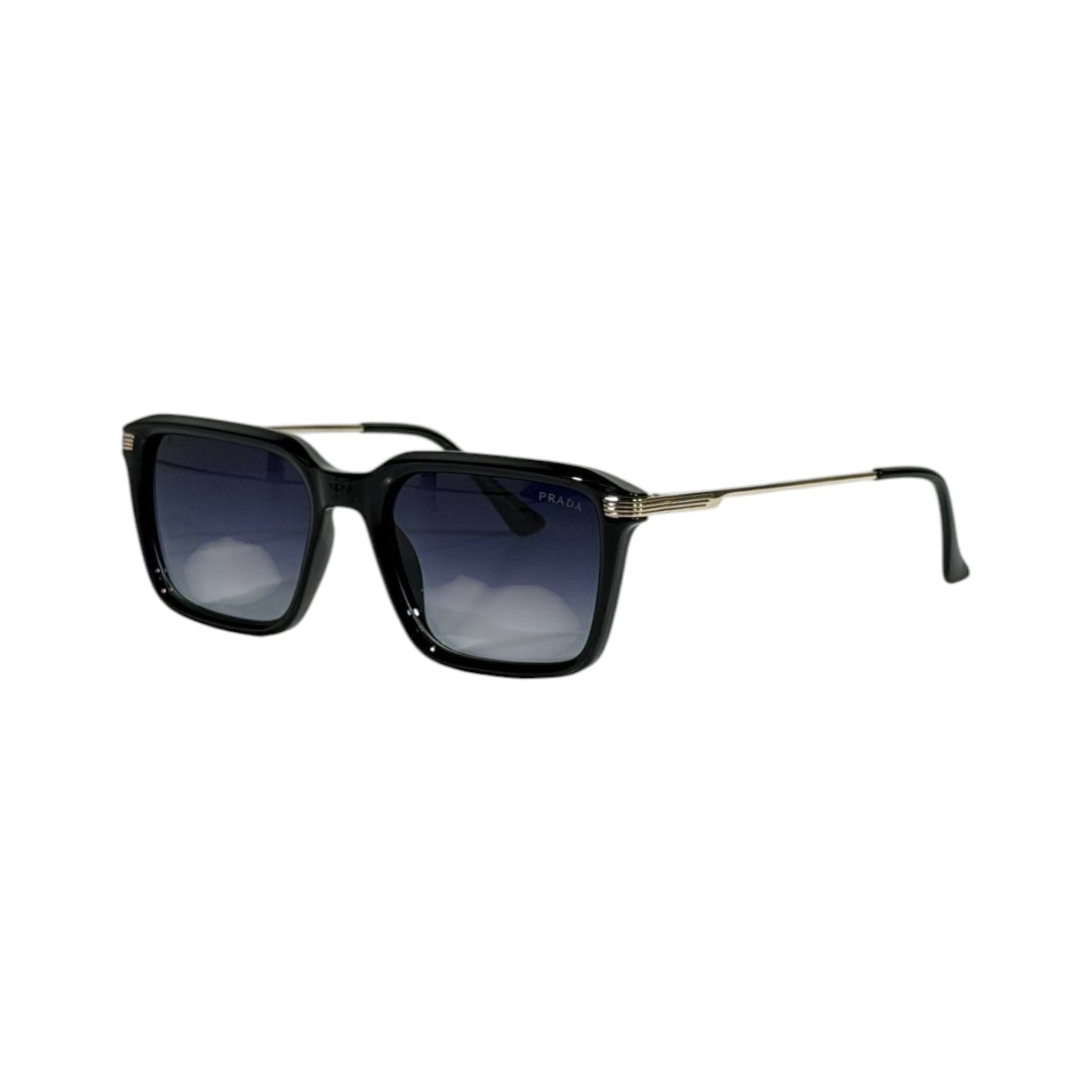 Prada Square Sunglasses – Black Frame Blue Gradient 🕶️💙 - MASTERPIECE