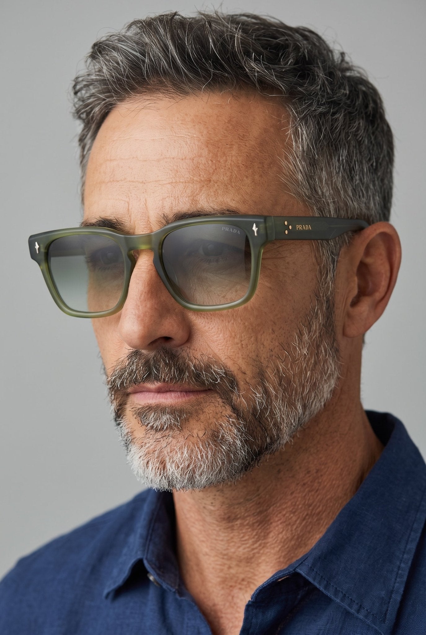 Prada Square Sunglasses – Olive Transparent 🕶️ - MASTERPIECE
