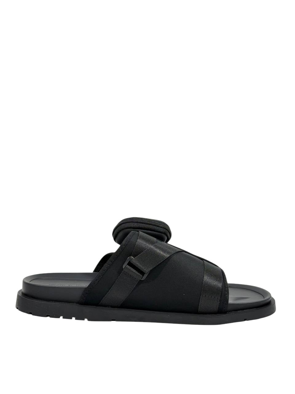 Prada Tactical Pocket Slides – Black Utility Luxury 🖤⚡ - MASTERPIECE
