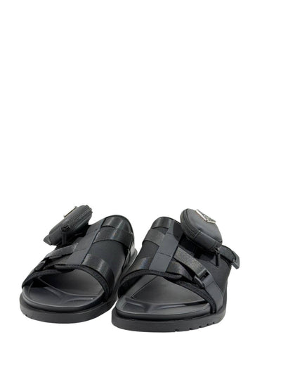 Prada Tactical Pocket Slides – Black Utility Luxury 🖤⚡ - MASTERPIECE