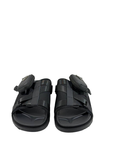 Prada Tactical Pocket Slides – Black Utility Luxury 🖤⚡ - MASTERPIECE