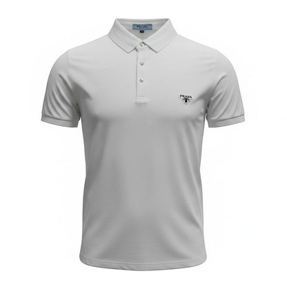 Prada White Polo Shirt 🤍🖤 Classic Logo Edition - MASTERPIECE