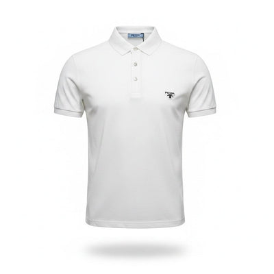 Prada White Polo Shirt 🤍🖤 Classic Logo Edition - MASTERPIECE