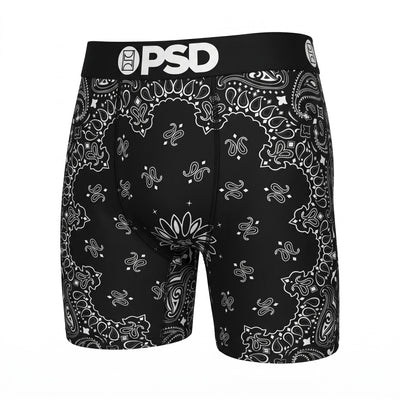 🖤🤍 PSD Black Bandana Compression Boxer Briefs | Performance Athletic Underwear 🔥 - MASTERPIECE