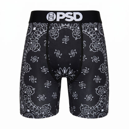 🖤🤍 PSD Black Bandana Compression Boxer Briefs | Performance Athletic Underwear 🔥 - MASTERPIECE