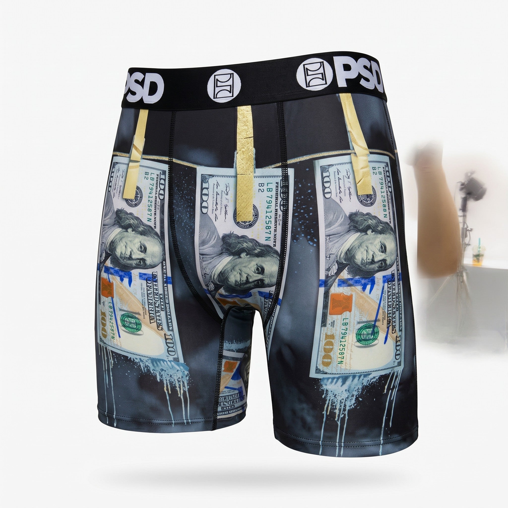 PSD Money Print Performance Boxer Briefs – Premium Compression Underwear 💵🔥 - MASTERPIECE