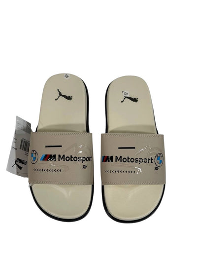 PUMA BMW M Motorsport Slide Sandals – Cream Edition 🤍🏁 - MASTERPIECE