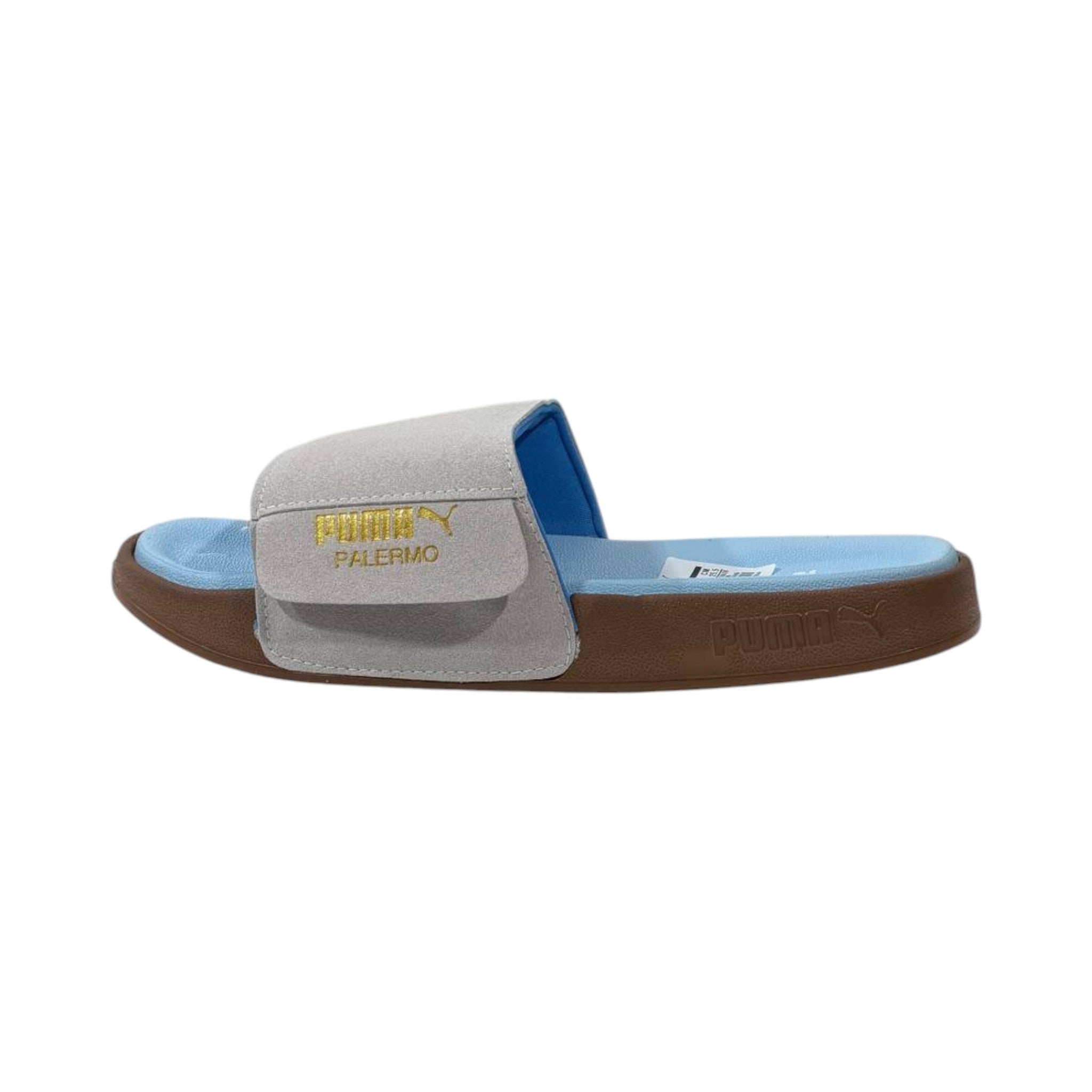 💙 Puma Palermo Comfort Slides – Sky Blue & Grey Summer Edition - MASTERPIECE