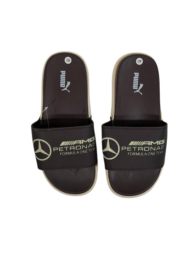 PUMA x AMG PETRONAS Slide Sandals – Brown Edition 🤎🏁 - MASTERPIECE