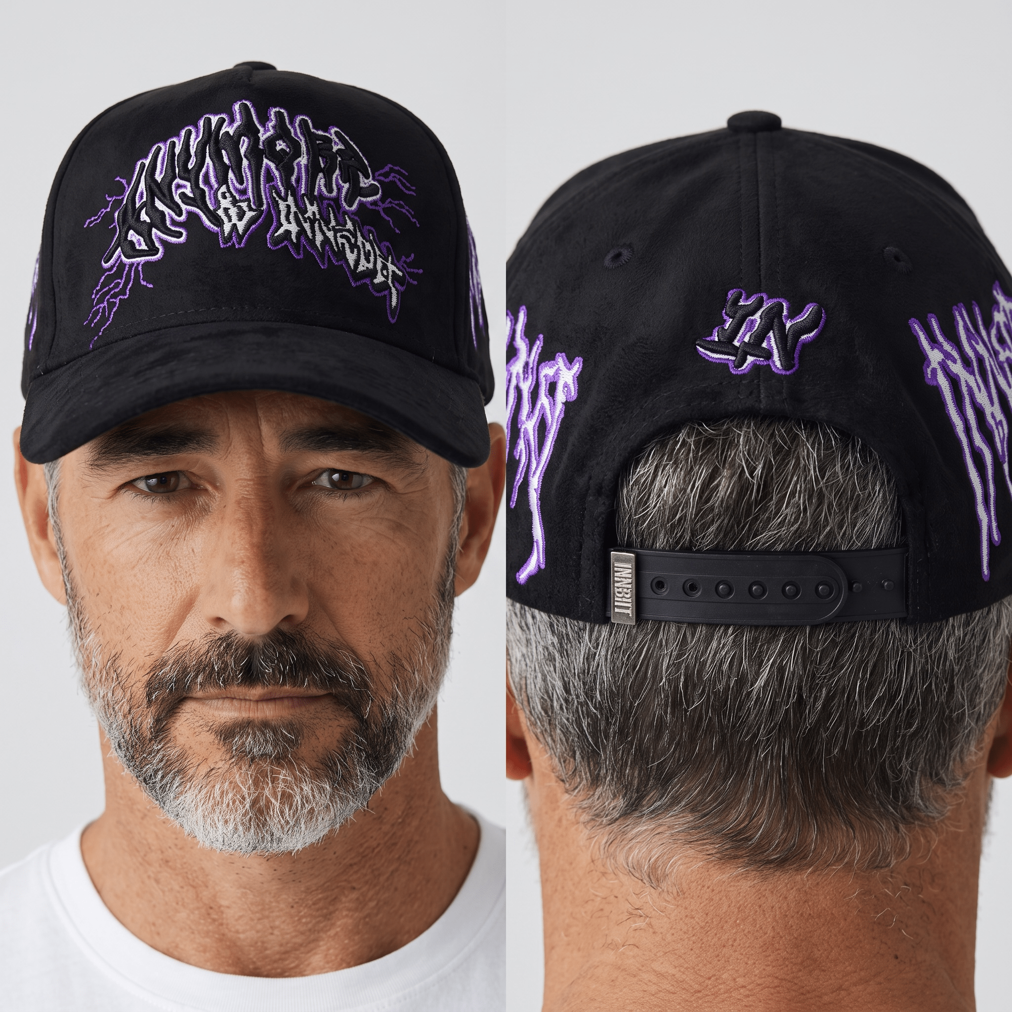 🧢 Purple Graphic Streetwear Snapback Cap - MASTERPIECE