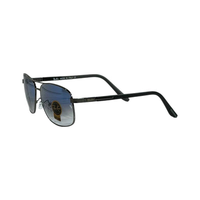 Ray - Ban Aviator Sunglasses 🕶️ | Black Frame with Blue Gradient Lenses - MASTERPIECE