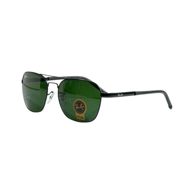 Ray - Ban Aviator Sunglasses 🕶️ | Black Frame with G15 Green Lenses - MASTERPIECE
