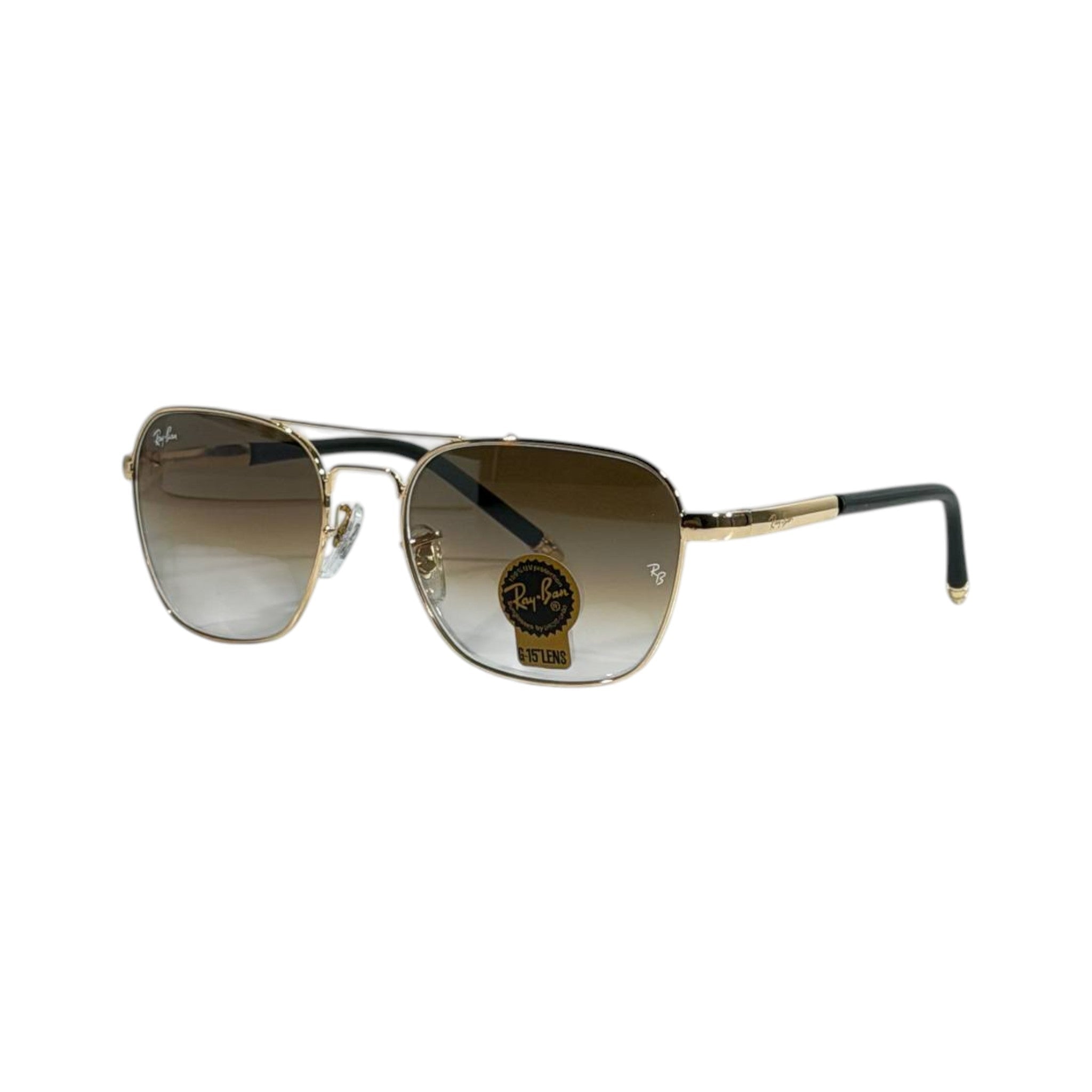 Ray - Ban Aviator Sunglasses 🕶️ | Gold Frame with Brown Gradient Lenses - MASTERPIECE