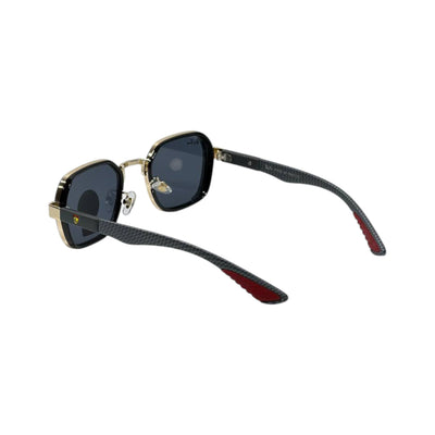🕶️ Ray-Ban Ferrari Carbon Fiber Square Sunglasses – Black & Gold Racing Edition 🏎️✨ - MASTERPIECE