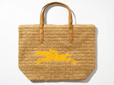 🌞 Riviera Woven Beach Tote Bag – Golden Summer Edition 🏖️ - MASTERPIECE
