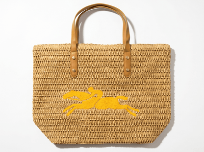 🌞 Riviera Woven Beach Tote Bag – Golden Summer Edition 🏖️ - MASTERPIECE