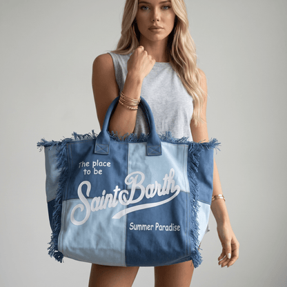 💙 Saint Barth Summer Paradise Tote Bag | Luxury Beach Shopper 🏖️ - MASTERPIECE