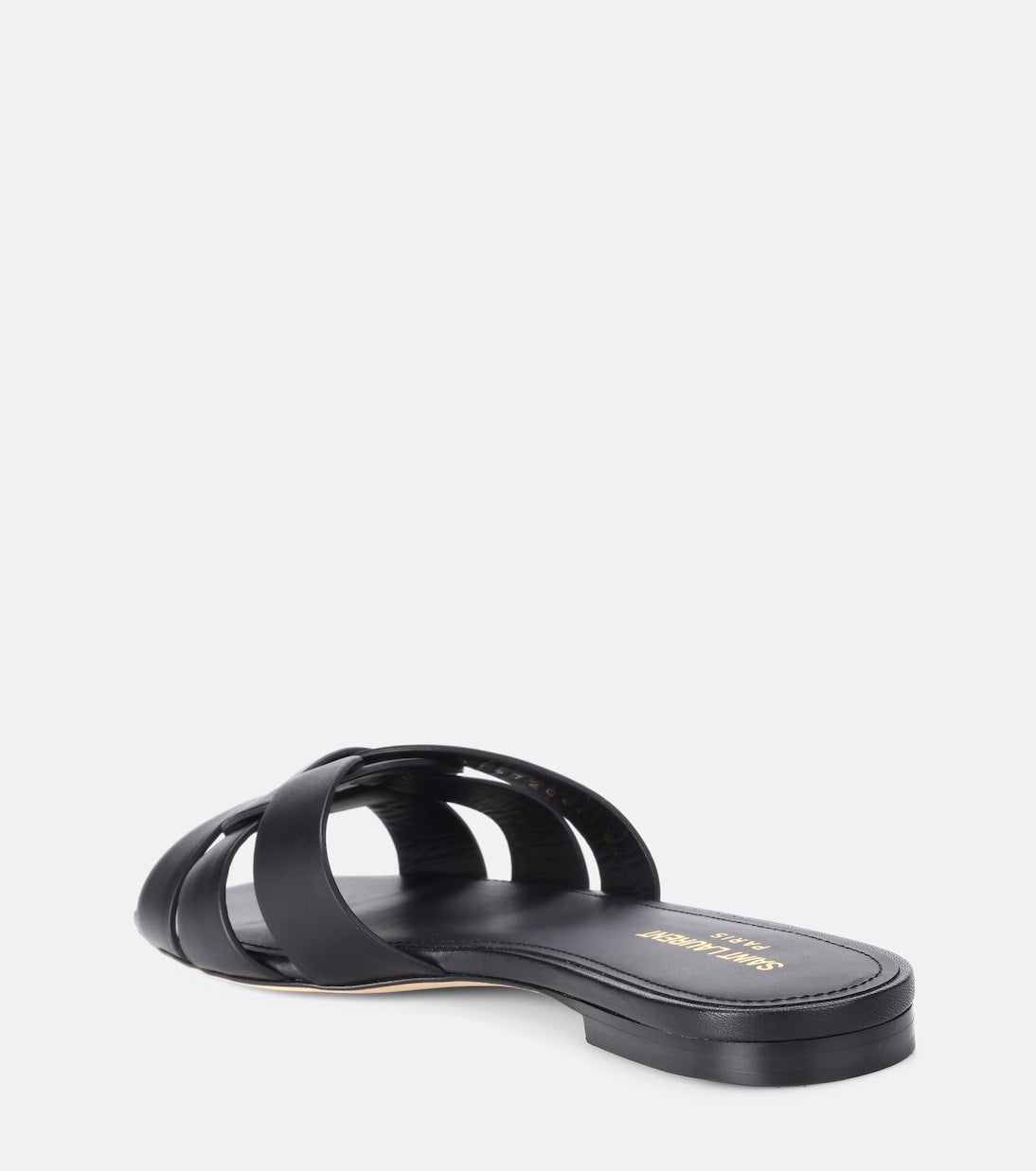 SAINT LAURENT Interlaced Leather Slides 🖤✨ | Minimal Luxury Essential - MASTERPIECE