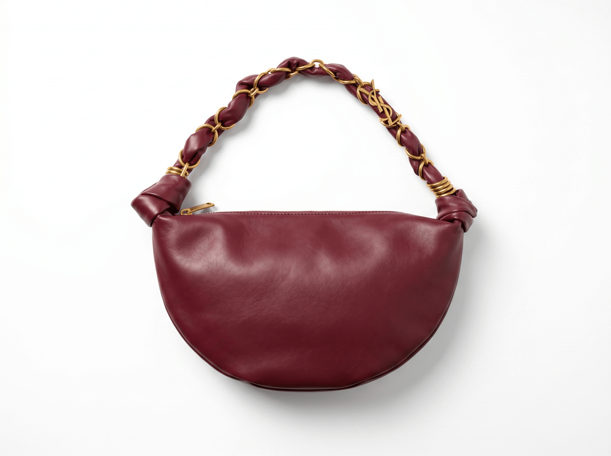 💜 Saint Laurent Le 5 À 7 Hobo Bag – Burgundy Leather Edition ✨ - MASTERPIECE