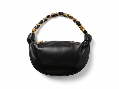 🖤 Saint Laurent Le 5 À 7 Leather Hobo Bag – Black & Gold Luxury Edition ✨ - MASTERPIECE