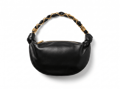🖤 Saint Laurent Le 5 À 7 Leather Hobo Bag – Black & Gold Luxury Edition ✨ - MASTERPIECE