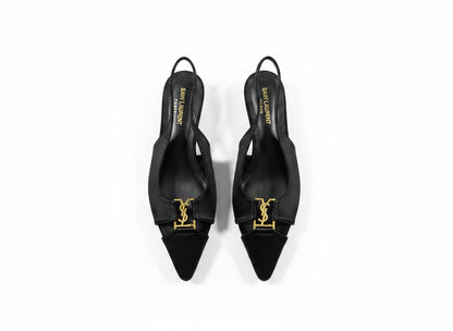Saint Laurent YSL Slingback Flats 🖤✨ - MASTERPIECE