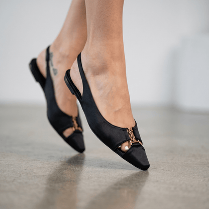 Saint Laurent YSL Slingback Flats 🖤✨ - MASTERPIECE