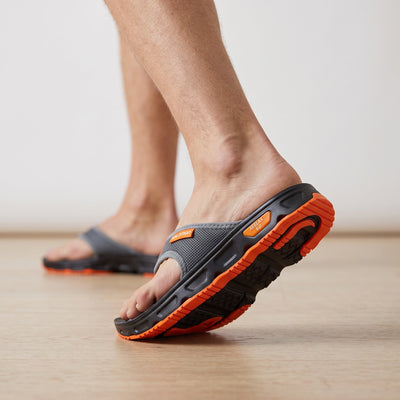 Salomon Reelax 6.0 – Grey Orange Flip Sandal 🩴 - MASTERPIECE