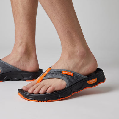 Salomon Reelax 6.0 – Grey Orange Flip Sandal 🩴 - MASTERPIECE