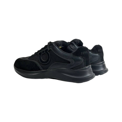 Salvatore Ferragamo All Black Sneakers – Luxury Modern Comfort Trainers 🖤👟 - MASTERPIECE