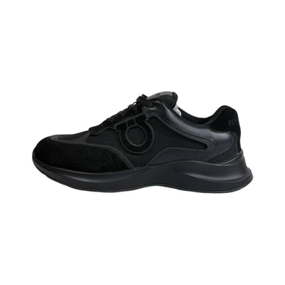 Salvatore Ferragamo All Black Sneakers – Luxury Modern Comfort Trainers 🖤👟 - MASTERPIECE