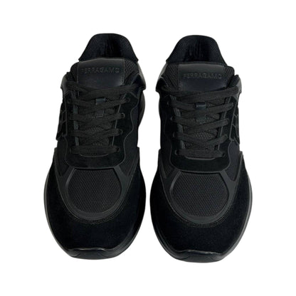 Salvatore Ferragamo All Black Sneakers – Luxury Modern Comfort Trainers 🖤👟 - MASTERPIECE