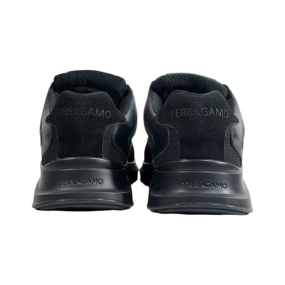 Salvatore Ferragamo All Black Sneakers – Luxury Modern Comfort Trainers 🖤👟 - MASTERPIECE