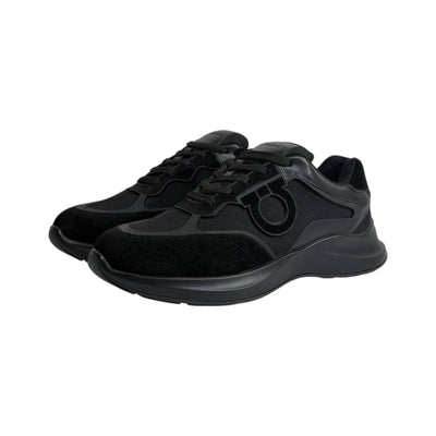 Salvatore Ferragamo All Black Sneakers – Luxury Modern Comfort Trainers 🖤👟 - MASTERPIECE