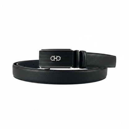 Salvatore Ferragamo Luxury Black Belt 120CM – Signature Gancini Buckle Premium Belt ✨🖤 - MASTERPIECE