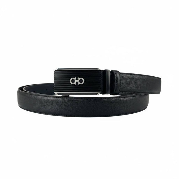 Salvatore Ferragamo Luxury Black Belt 120CM – Signature Gancini Buckle Premium Belt ✨🖤