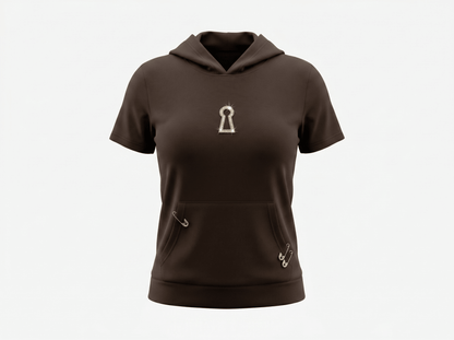 Schiaparelli Chocolate Brown Keyhole Tracksuit Set 🤎🔑✨🔥 - MASTERPIECE