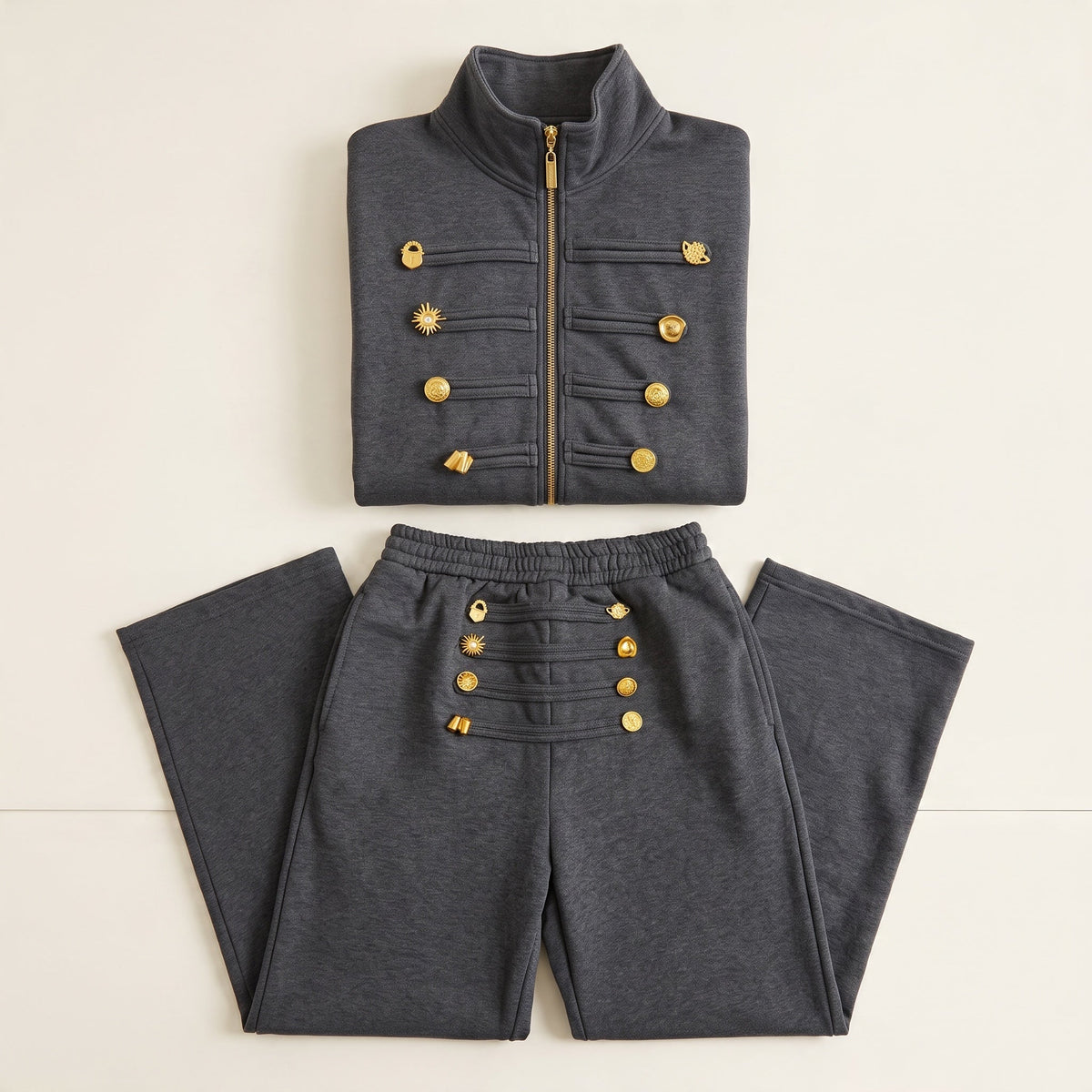 Schiaparelli Military set – Charcoal - MASTERPIECE