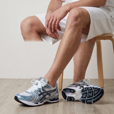 SICS GEL-KAYANO™ 14 – White / Sky Blue 🤍🩵 - MASTERPIECE