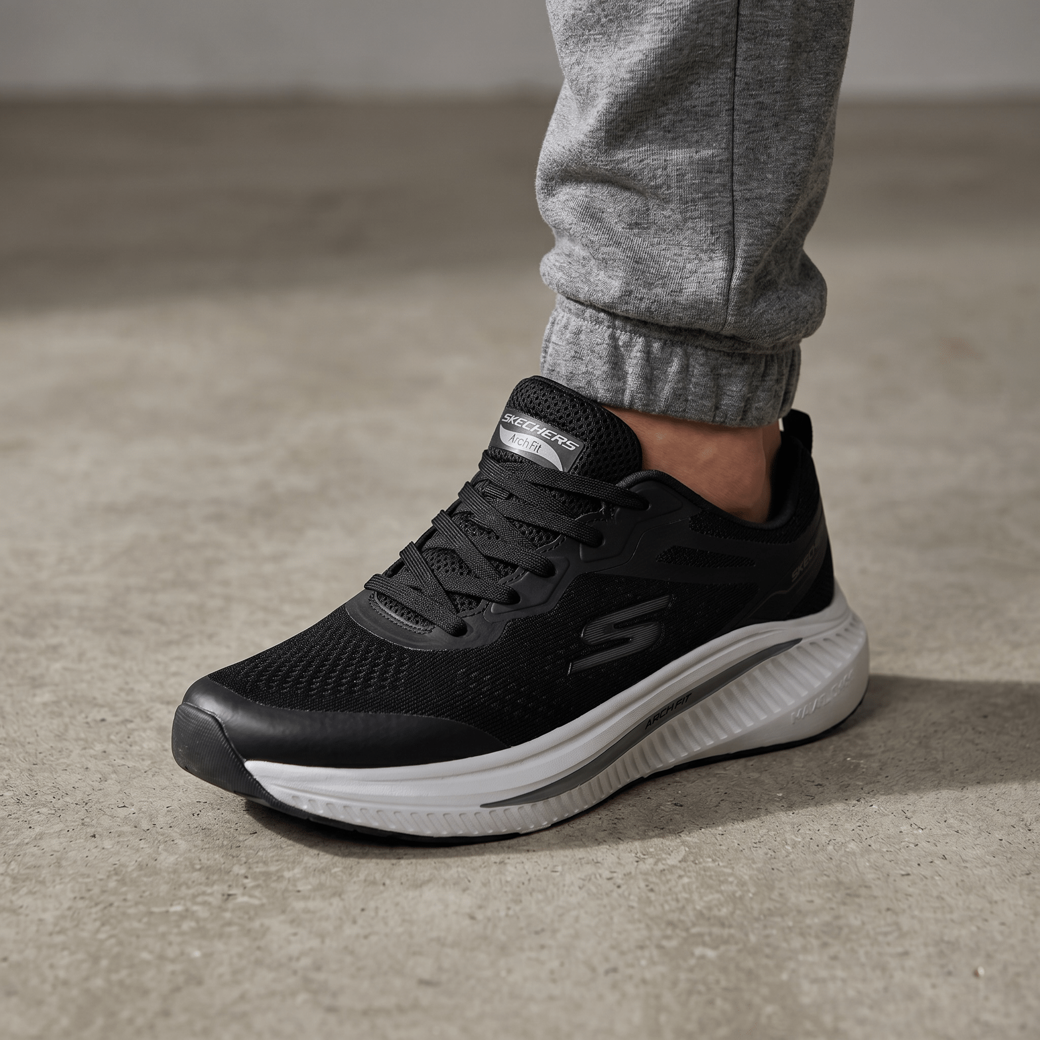 🖤 Skechers Arch Fit Walking Shoes – Black - MASTERPIECE
