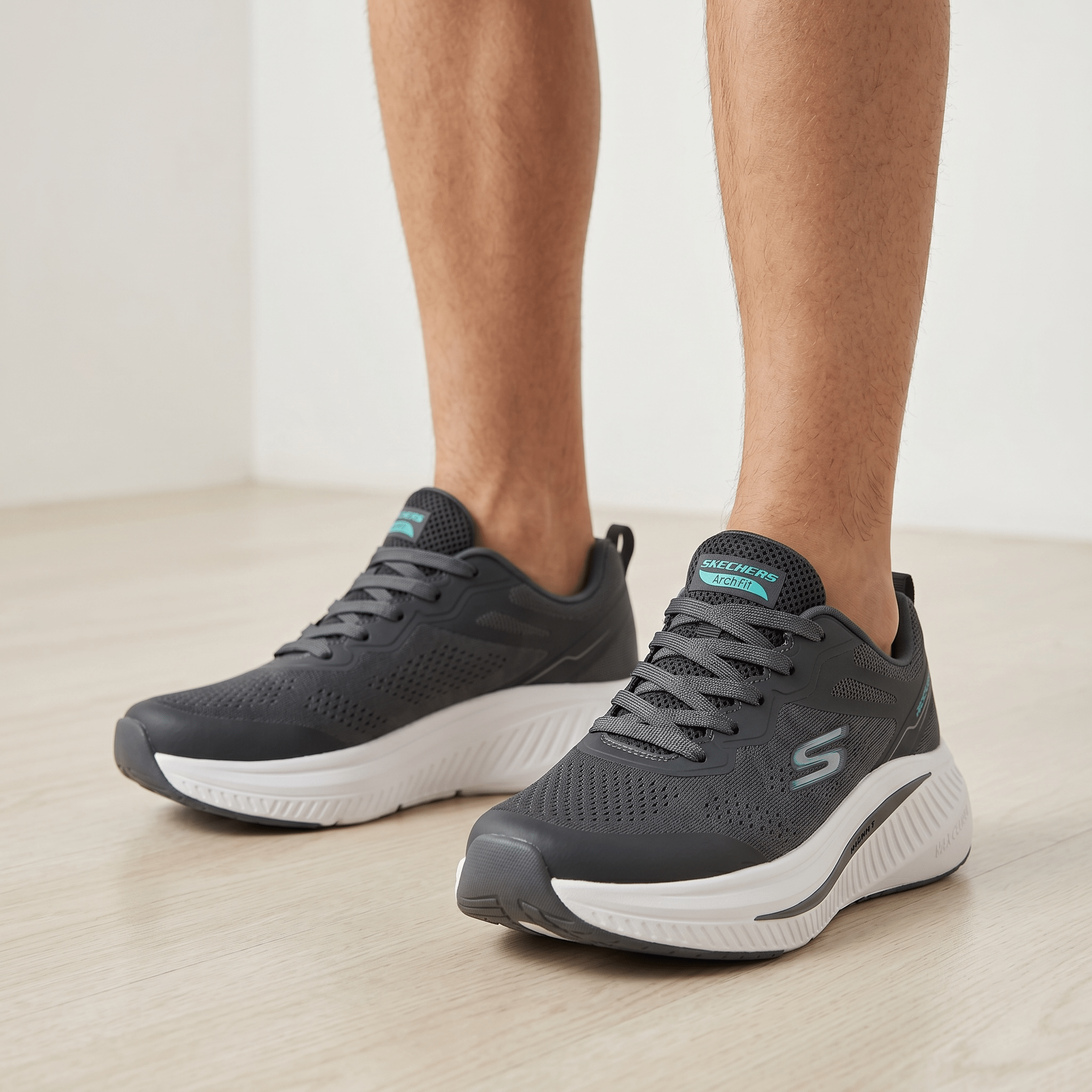 🩶 Skechers Arch Fit Walking Shoes – Charcoal Grey - MASTERPIECE