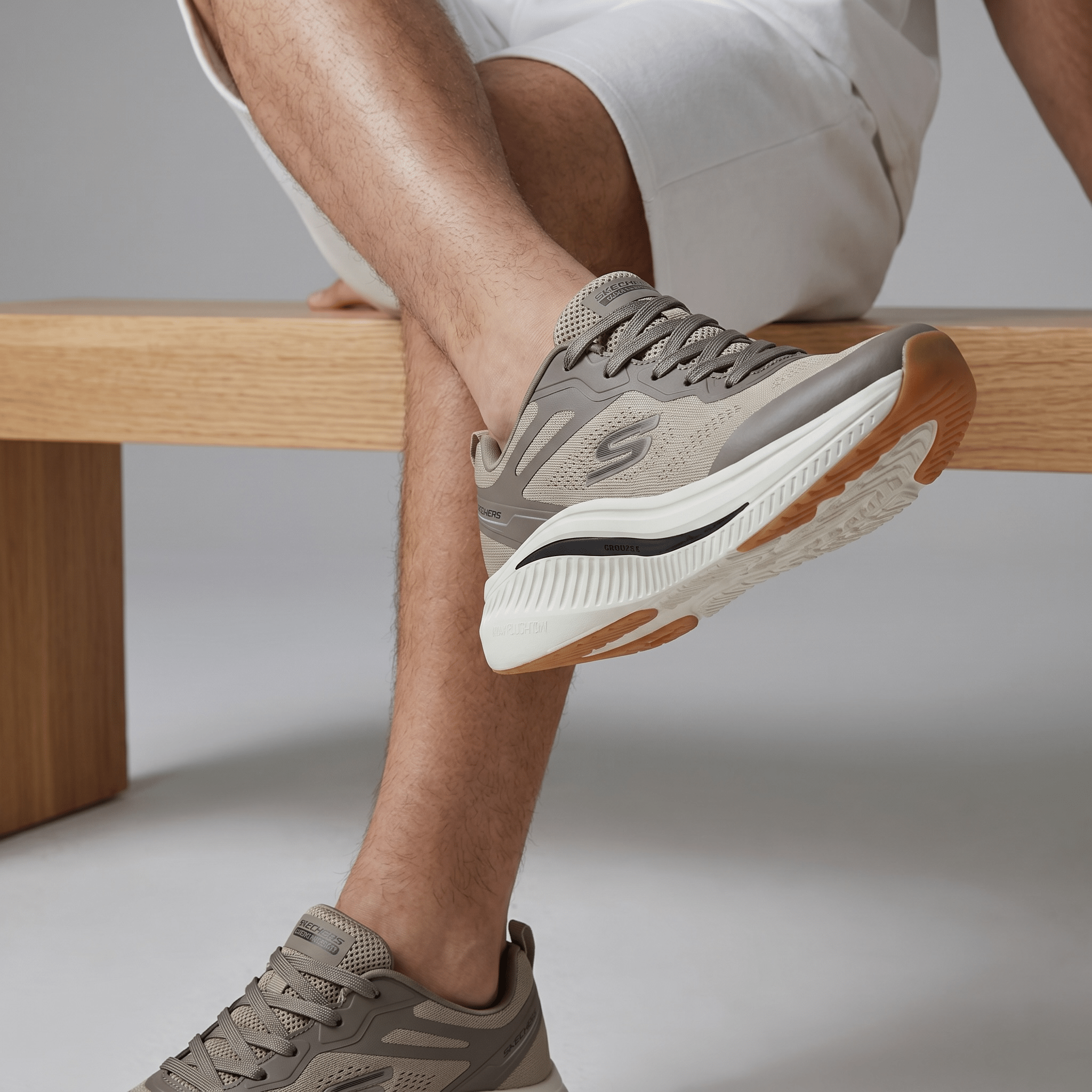 🤎 Skechers Arch Fit Walking Shoes – Taupe - MASTERPIECE