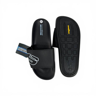 Skechers Black Slides – Next Level Comfort & Style ⚡🩴 - MASTERPIECE