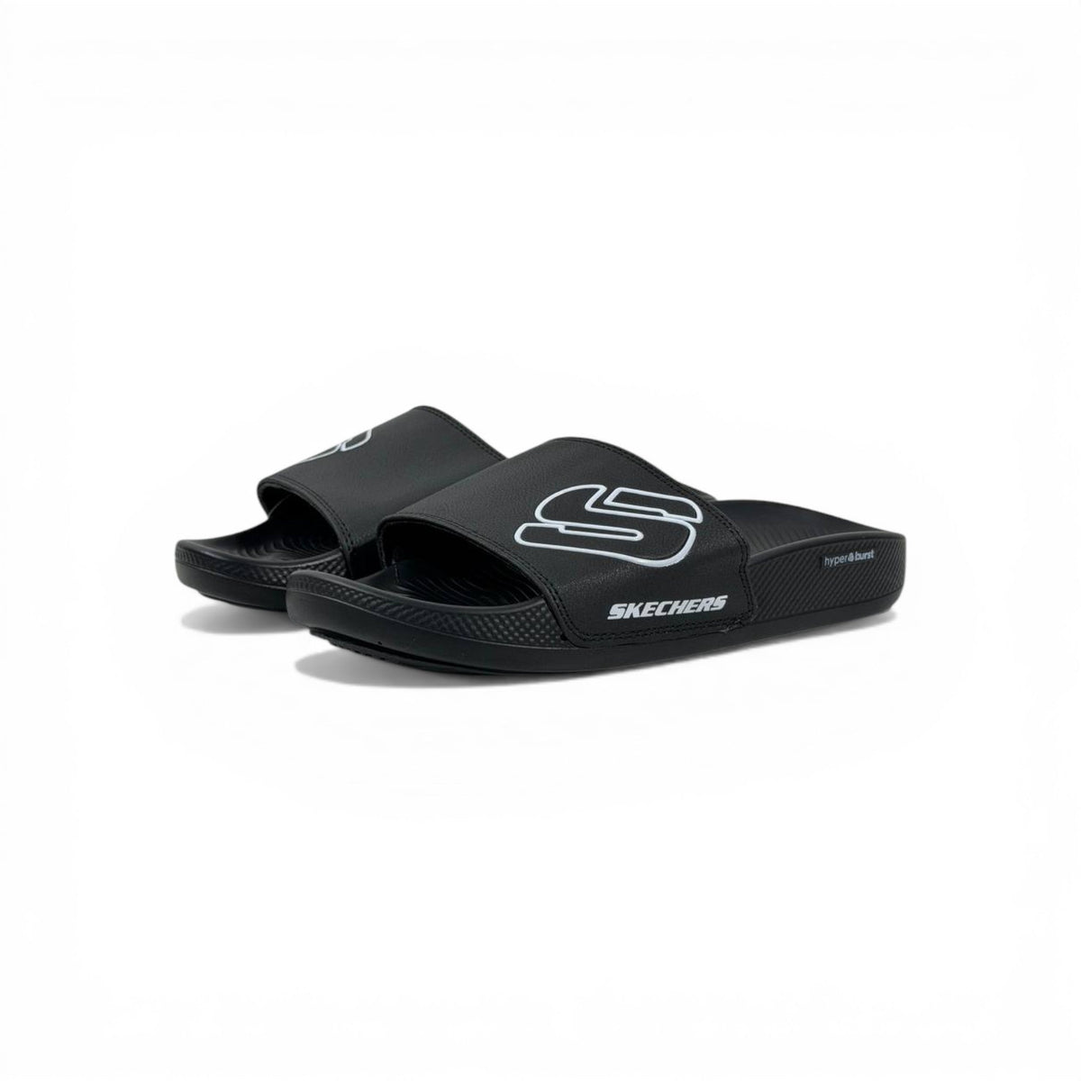 Skechers Black Slides – Next Level Comfort & Style ⚡🩴 - MASTERPIECE