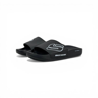 Skechers Black Slides – Next Level Comfort & Style ⚡🩴 - MASTERPIECE