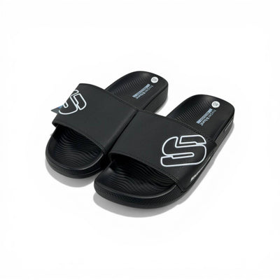 Skechers Black Slides – Next Level Comfort & Style ⚡🩴 - MASTERPIECE